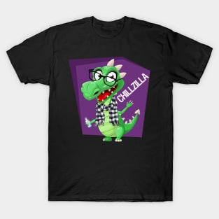 Chillzilla -- The Chillest Dragon Lizard Monster T-Shirt